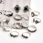 15 Pcs Bohemian Retro Crystal Flower
