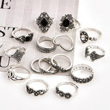 15 Pcs Bohemian Retro Crystal Flower