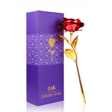 Gold Plated Rose Flower Decoration